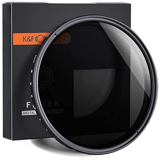K&F Concept 82mm ND2 to ND400 Variable Neutral Density Filter Slim ND Fader ND2-400 Optical Glass - cambuy-lives K&F Concept 82mm ND2 to ND400 Variable Neutral Density Filter Slim ND Fader ND2-400 Optical Glass - cambuy-lives